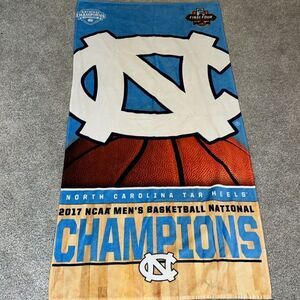 2017 Final four Phoenix UNC North Carolina TarHeels champions rare Beach Towel